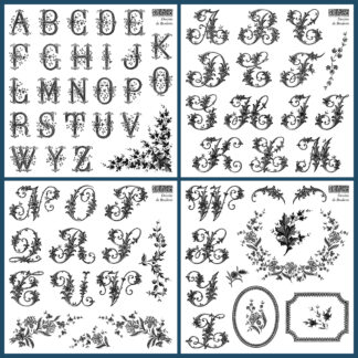IOD mini stempel set Dessins de broderie