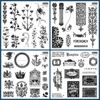 IOD mini stempel set The CONNOISSEUR'S Library