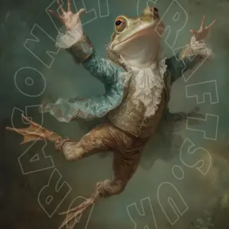 Dragonflycrafts Dancing Frog 1 Rice Paper