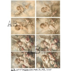 ABstudio engel Decoupage rice paper A4 ID-8031