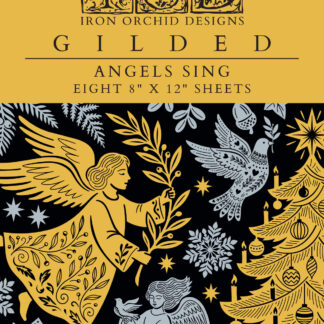 IOD foil Christmas transfer Angels sing ( 8 vellen)
