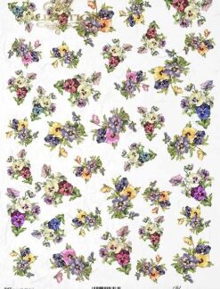 ITD bloemen Rice paper R1443 A4