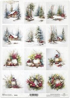 ITD kerst Rice paper R2858 A4