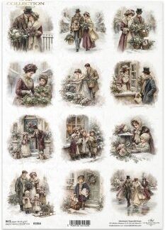 ITD kerst Rice paper R2860 A4