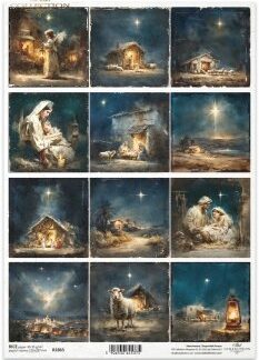 ITD kerst Rice paper R2865 A4 formaat