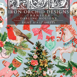 Iron orchid designs kerst transfer DARLING HOLIDAY