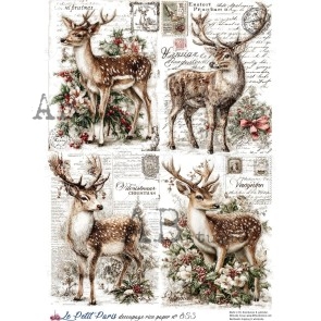 Le Petit Paris kerst decoupage A4 no.853