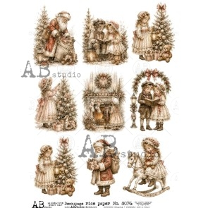 AB Studio decoupage rice paper A4 - ID-8076