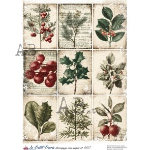 Le Petit Paris kerst decoupage A4 no. 807