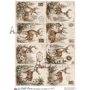 Le Petit Paris kerst decoupage A4 no. 845