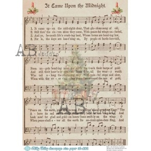milky valley A4 kerst decoupage rice paper ID-892
