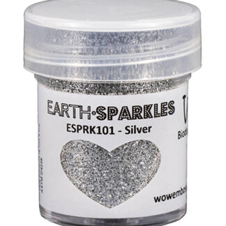 Earth sparkles glitter silver