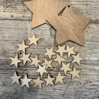 Houten sterren